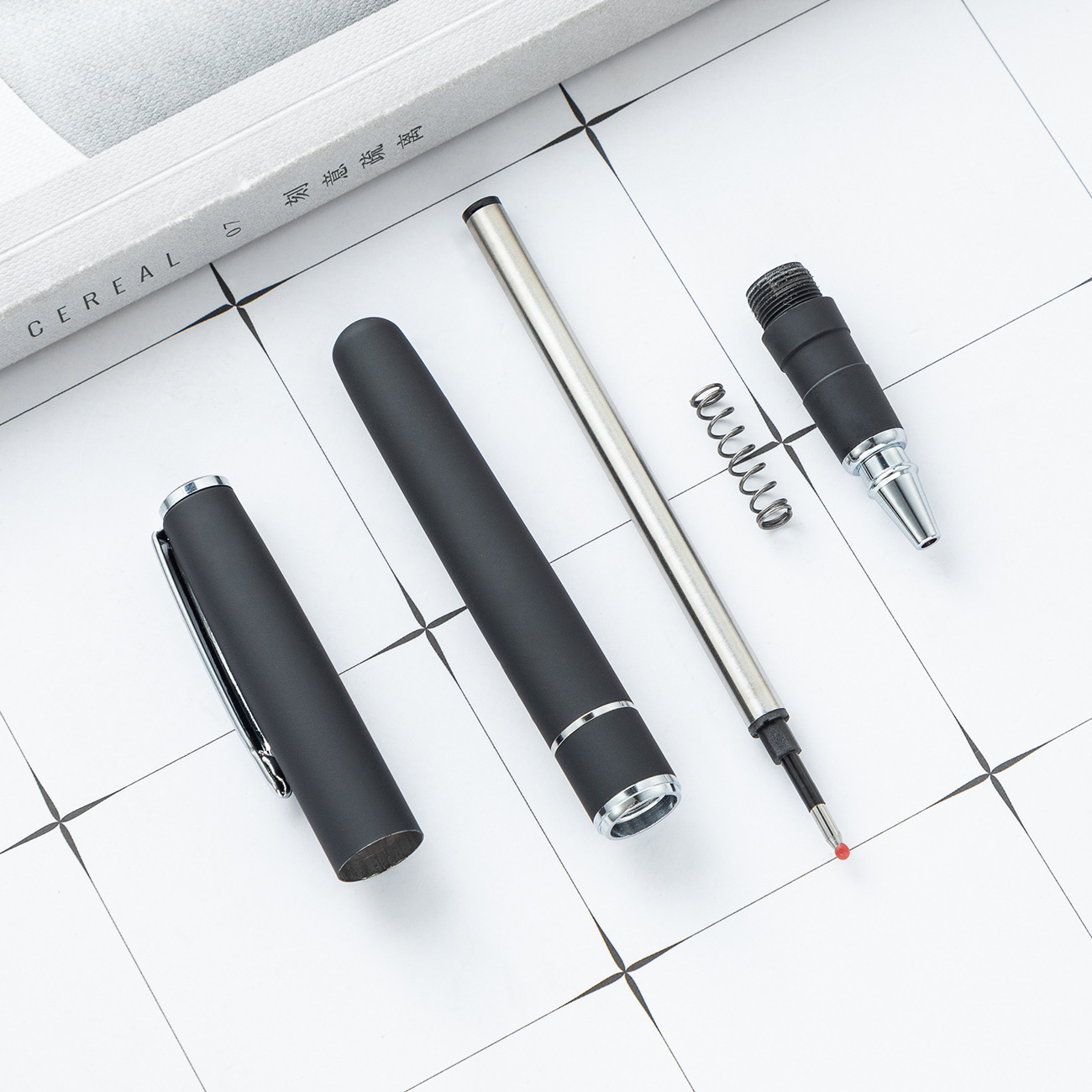 Fábrica directa de bolígrafo de metal creativo bolígrafo de regalo de publicidad bolígrafo neutro promocional bolígrafo rotativo se puede imprimir LOGO