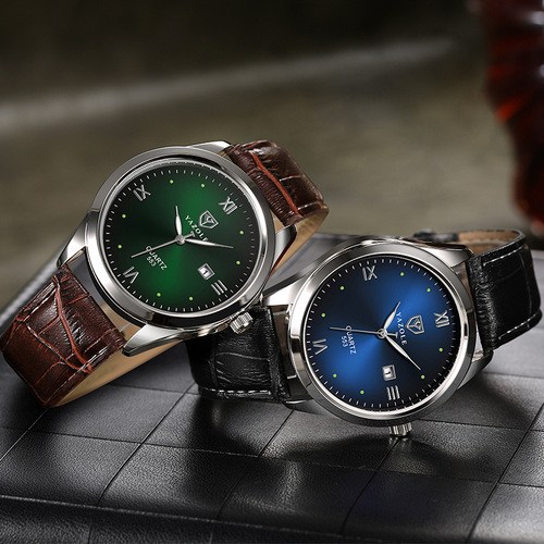 Yazole553 fashion men's watch luminous waterproof trend watch men's quartz watch hand framed watches