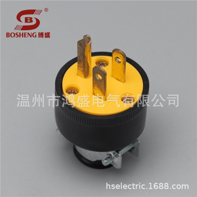 South American conversion plug plastic ring iron clamp copper plug three-Plug Plug South American countries Universal Mexico