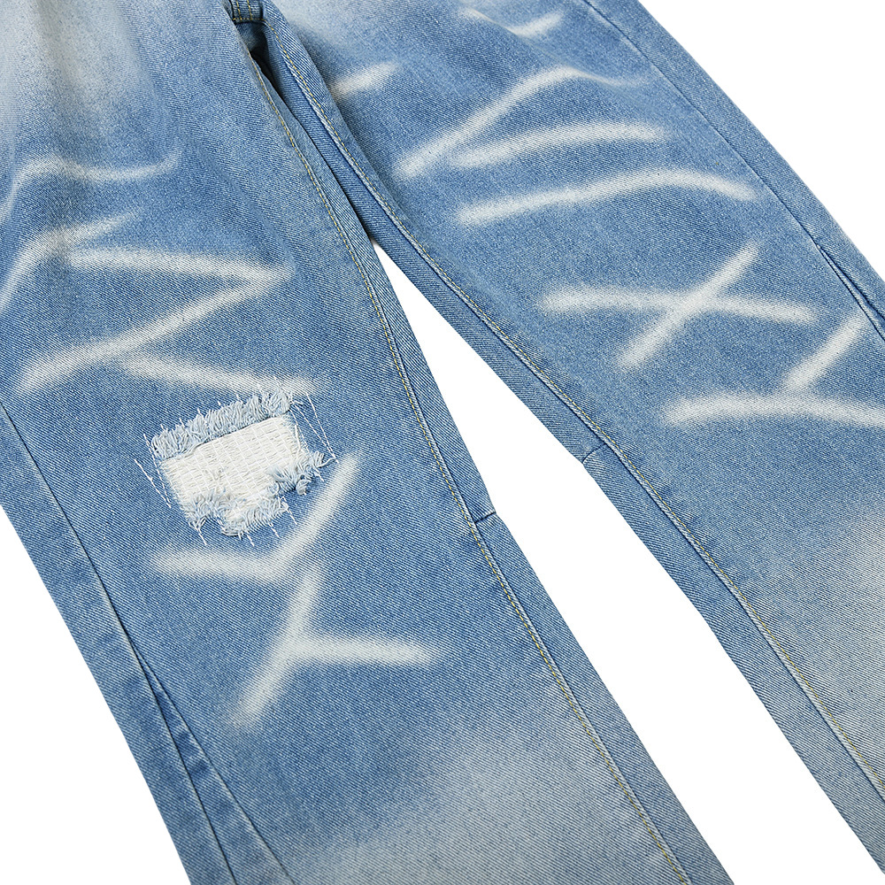 New Product: Wholesale On - Washed Distressed Casual Jeans Men And Women, Available For Dropshipping_mkmklike.com