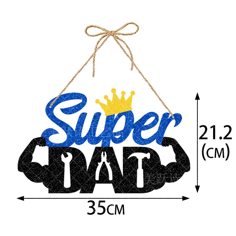 Día del Padre transfronterizo Fiesta del día del padre Colgante Decoración de cumpleaños del padre