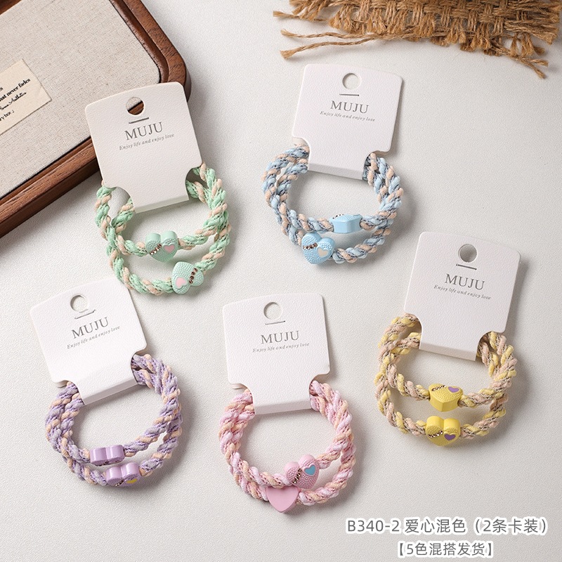 [Carga de tarjeta] sensación de alto nivel coreano de cabello de código de barras de moda de alta elasticidad de cabello anillo de cabello correa de cola de caballo