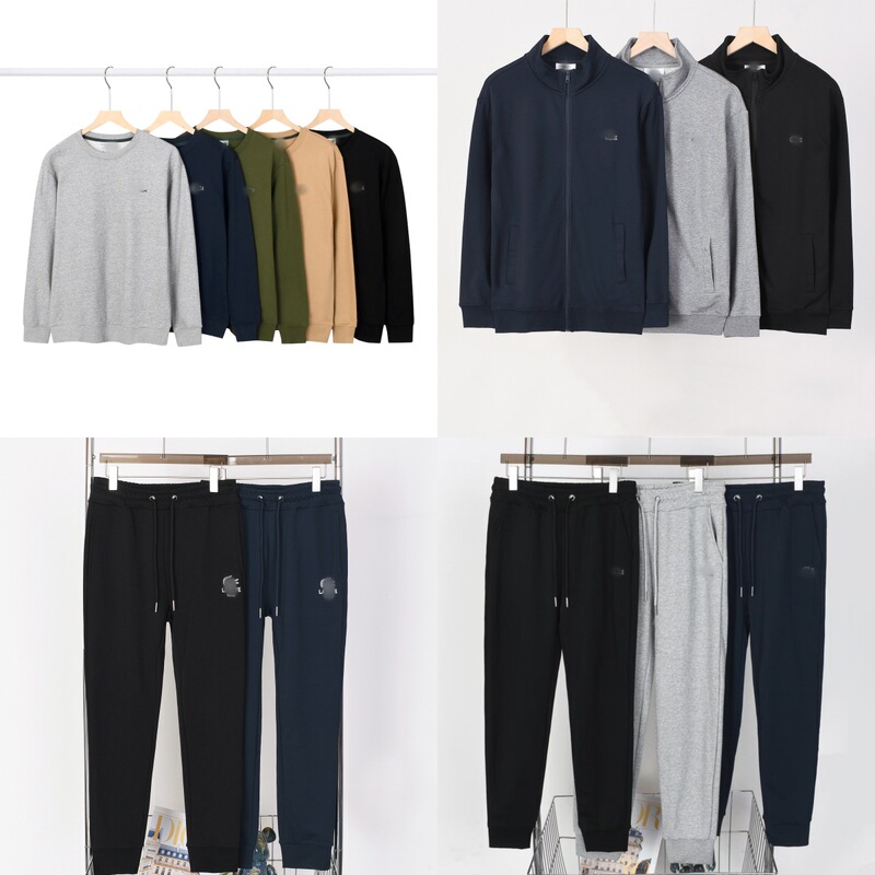Men's Cross-Border Sweatshirt with Embroidery, Pullover Sports Style, Solid Color, Casual Versatile Simple Design for Young Men