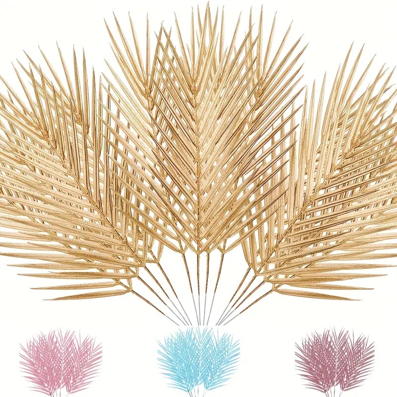 Cross-border artificial palm leaf simulation tropical plant flower indoor and outdoor DIY accessories wedding birthday party decoration Cross-border artificial palm leaf simulation tropical plant flower indoor and outdoor DIY accessories wedding birthday party decoration