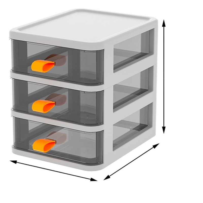 Cajón transparente caja de almacenamiento cosméticos de escritorio papelería caja de almacenamiento dormitorio de estudiantes misceláneas clasificación mini caja de organización