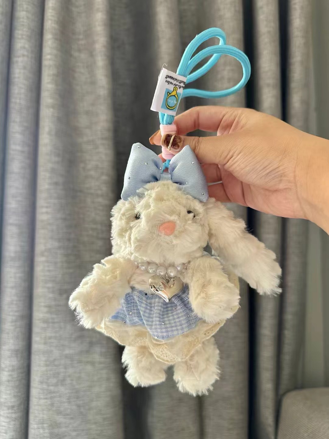 243g Weight Bag Charms Bag Accessories Type 1 Piece Quantity Holiday, Daily Occasion Plush Material Rabbit Pattern Cartoon Style, Cute Style 1 Piece Plush Rabbit Bag Charms 4