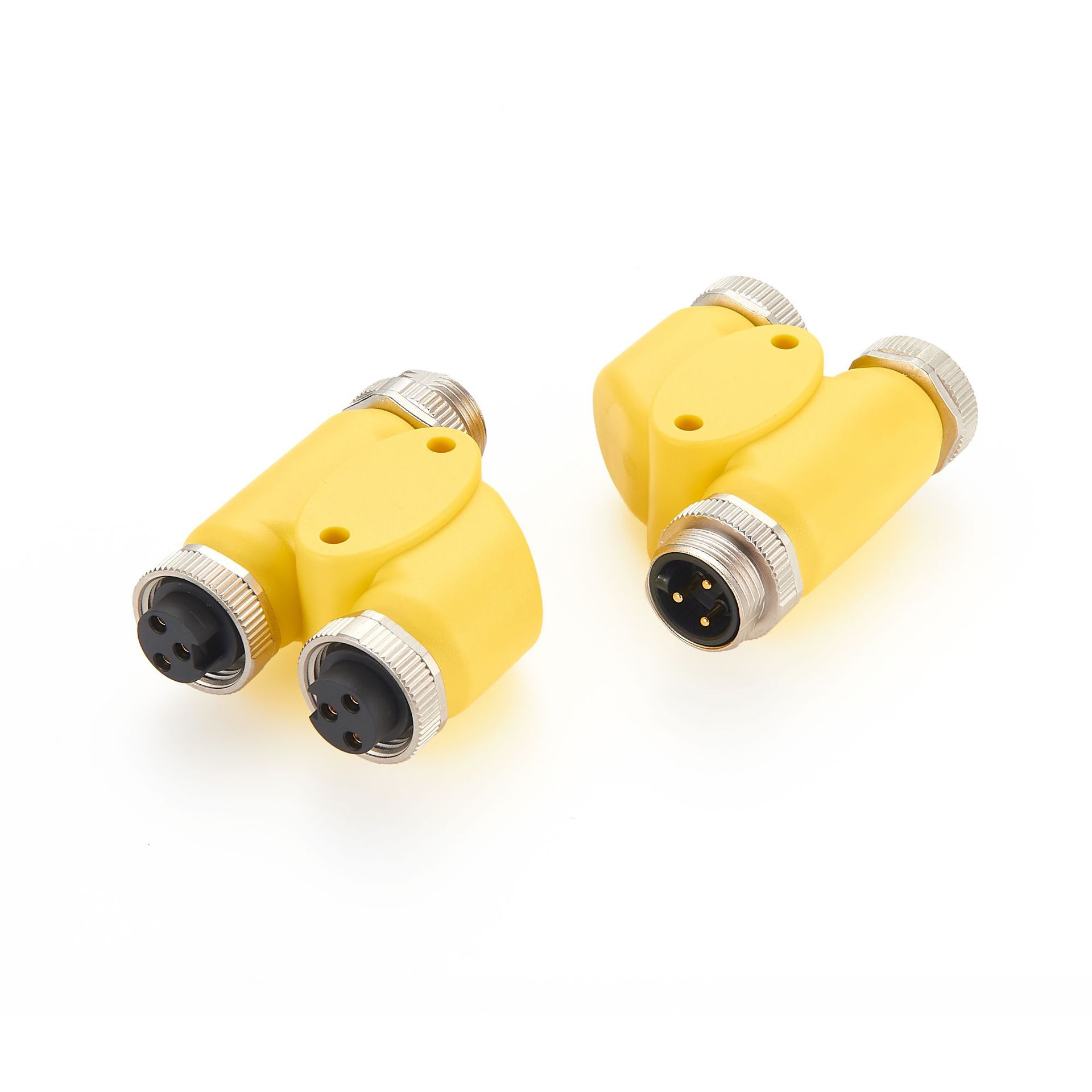 IP67/IP68防水 T型/H型/Y型 3芯4芯公头/母头M12 转接头 连接器