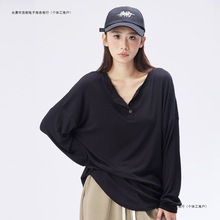 CYRM街舞潮牌爵士舞慵懒长袖女春季美式宽松跳舞休闲上衣嘻哈罩衫