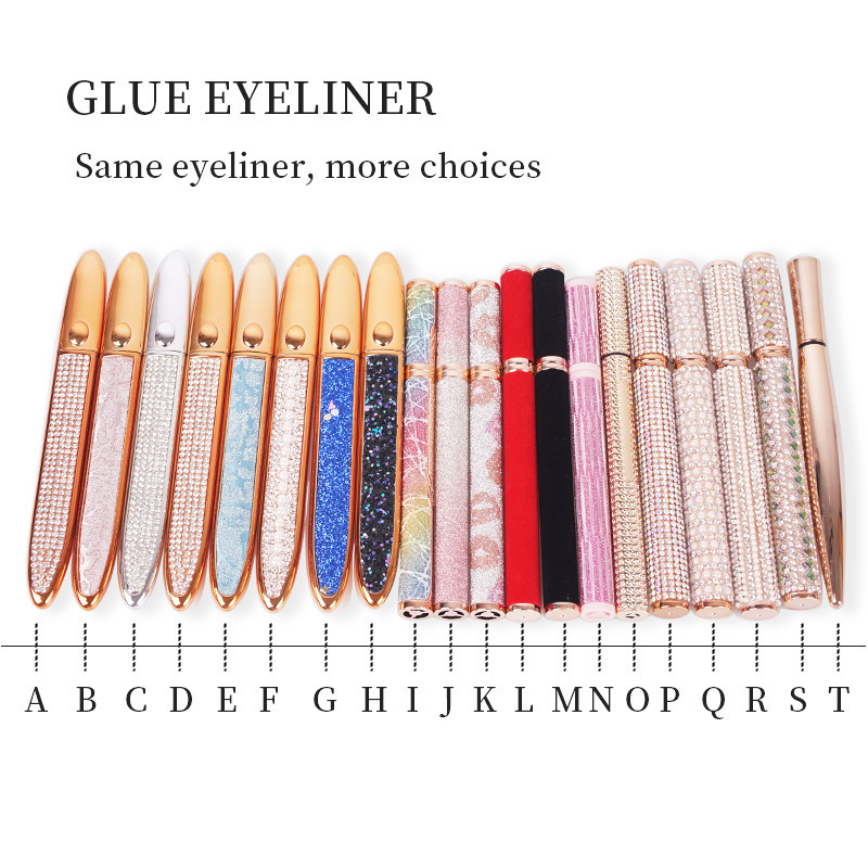 New Diamond Star Eyeliner Gel eyeliner non-glue self-adhesive eyelash a dual-use glue eyeliner_voghion.com