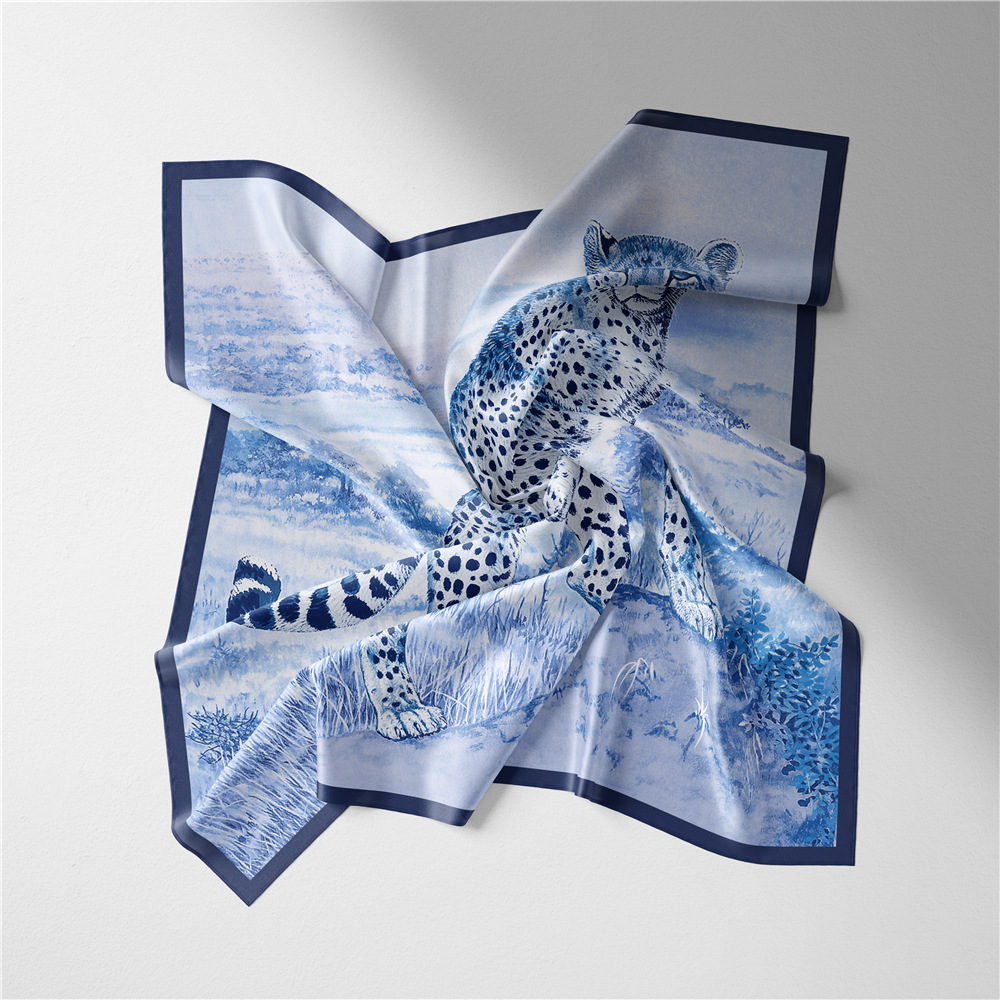 Title 7, Écharpe en soie de tempérament polyvalent sergé...