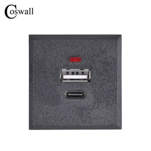 Embedded USB + typeC chassis socket card desktop DC cabinet charging socket module power function key