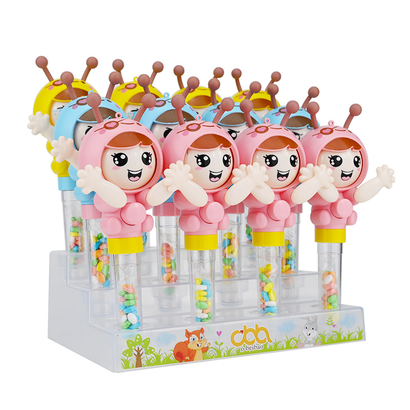 Macaron 색상 변경 인형 캔디 바 (1) 참고: 12 를 구매하고 1 개의 디스플레이 스탠드를 보내십시오.