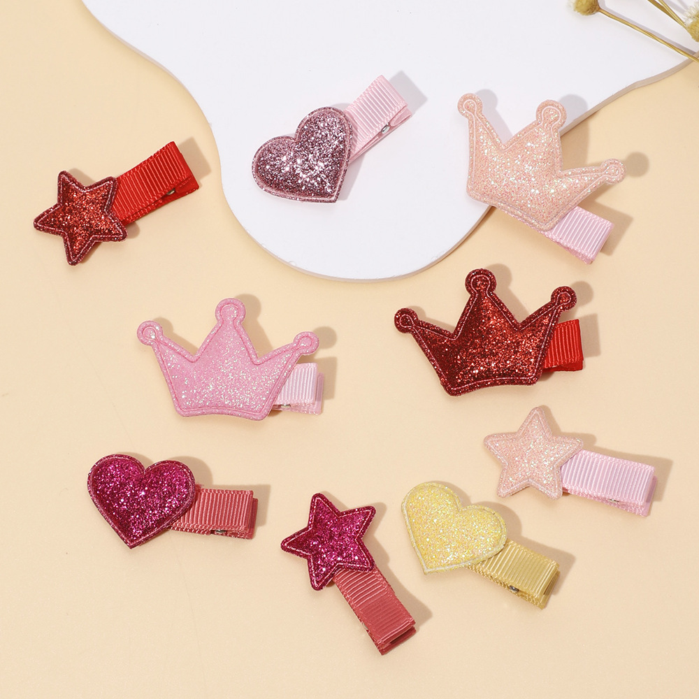 Cross-border new children's hair accessories European and American Baby cute little star hairpin girls' side clip three-piece set Wholesale_voghion.com