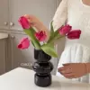 [黑色花瓶（手感轻盈不含花）]