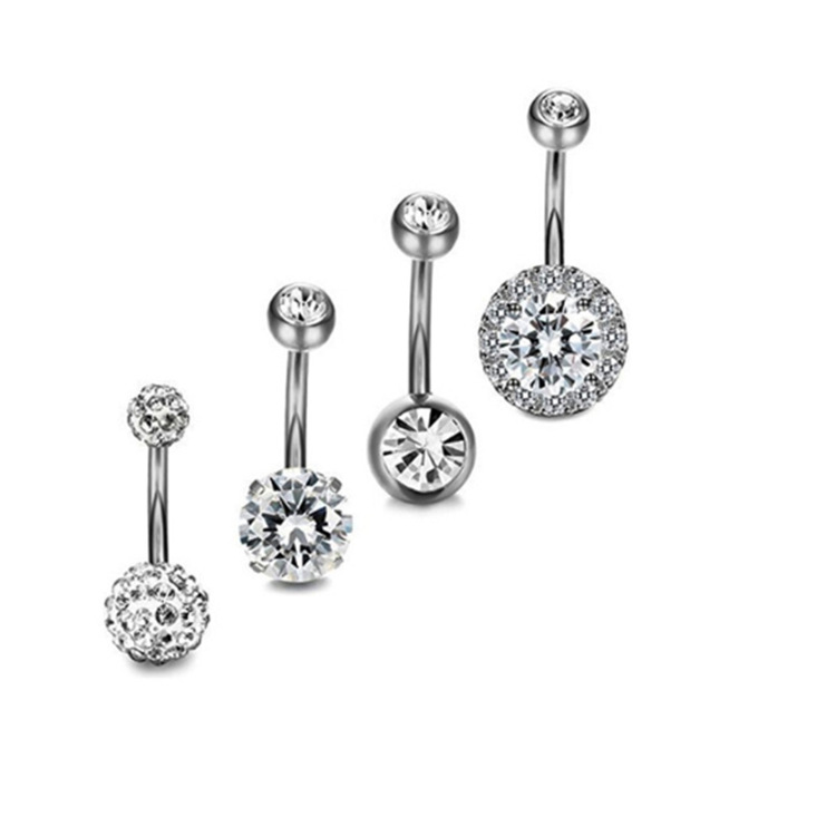Pointed labret stud close-up product detail