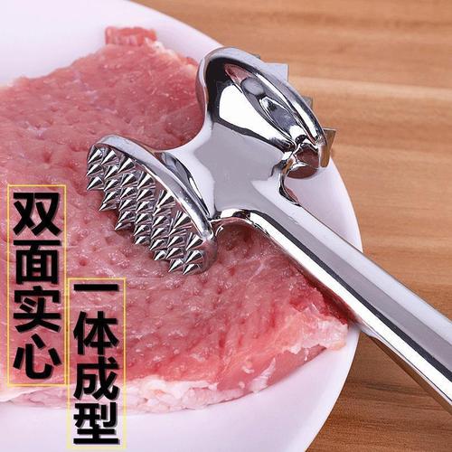 Meat Hammer Steak Hammer Tenderizer Needle Zinc Alloy Stainless Steel Pounding Chicken Breast Pork Chop German Knockout Meat Hammer Tool