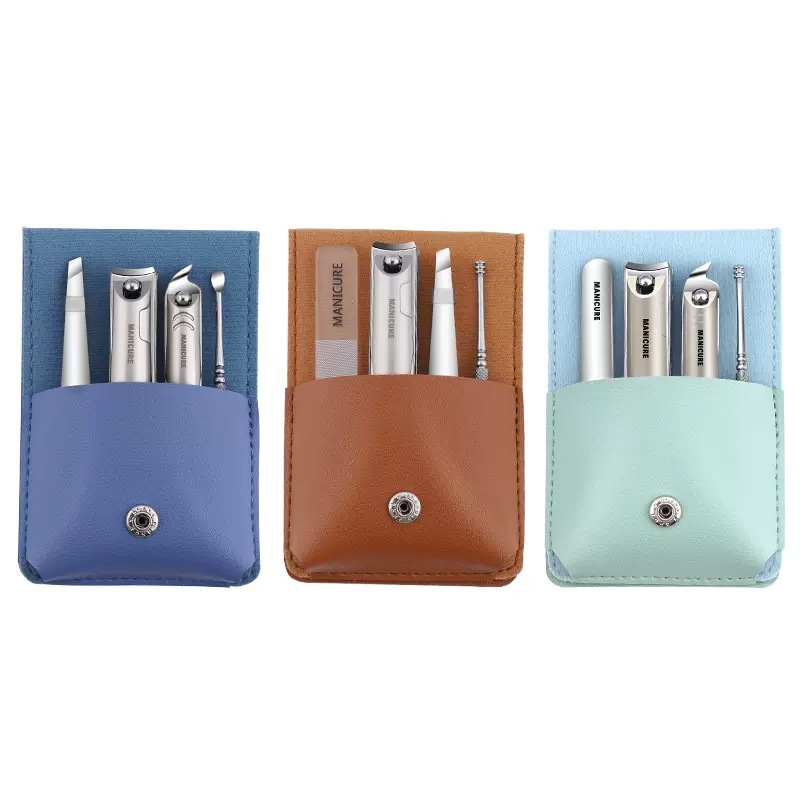 Un solo regalo de recorte de uñas, cortadora de uñas, conjunto de herramientas caseras, cuchara de orejas, pinzas de uñas