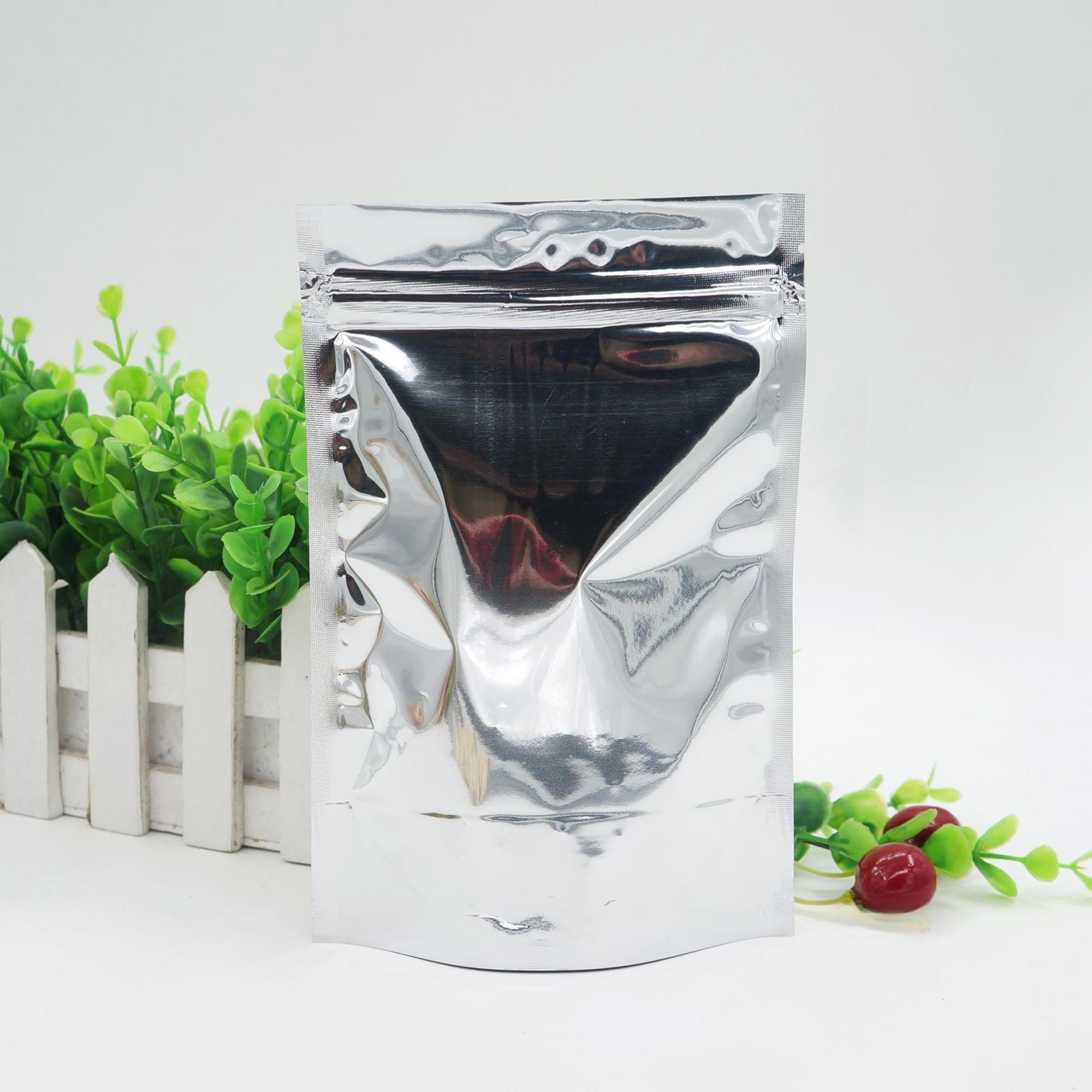 镀铝自立自封袋干货袋药材袋食品包装袋茶叶袋现货