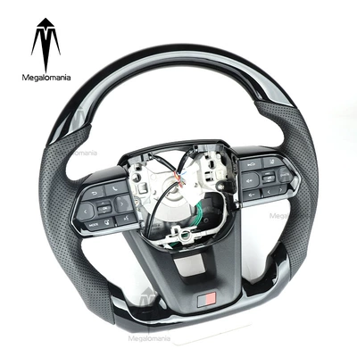 Suitable for Toyota Cruiser Lc300 Lc200 Lc150 Fj70 Fj200 Modified Peach Wood Steering Wheel (Steering wheel) - style-1