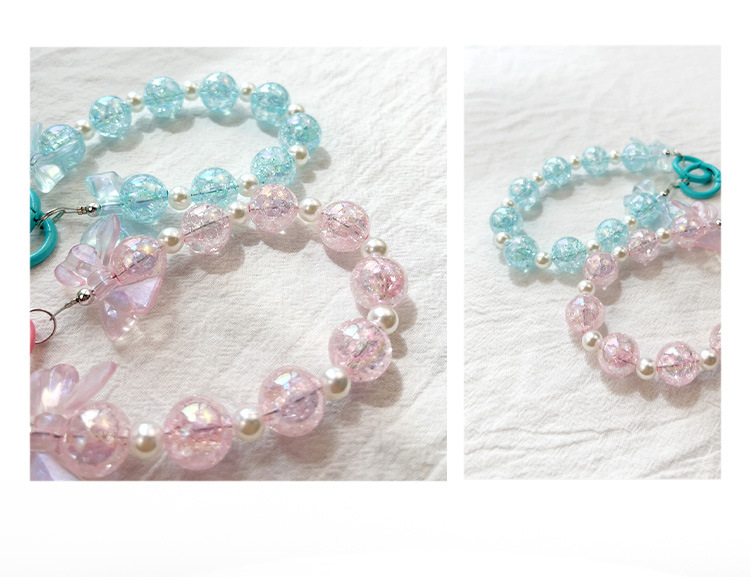 15g Weight Mobile Phone Chain Classification 1 Piece Quantity Resin Material Star, Bear, Flower Pattern Beaded Design Cute Style Cute Star Bear Flower Resin Beaded Mobile Phone Chain 7