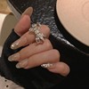 Brand advanced design fashionable ring with stone, moonstone, 2023 collection, light luxury style, trend of season