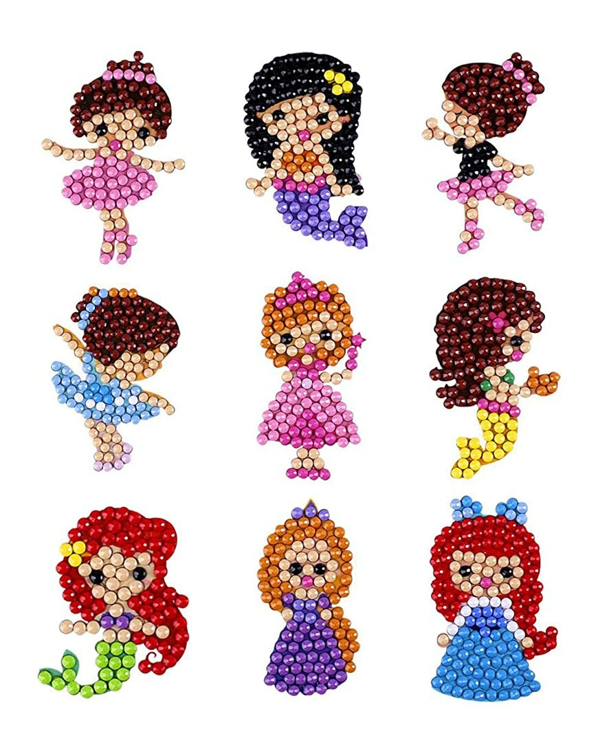 5D детский набор для алмазной мозаики sticker DIY, повседневные животные дизайны, разные размеры (наклейка и стразы)