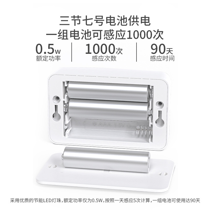 Lámpara de inducción del cuerpo humano transfronterizo nuevo fabricante en stock batería gabinete de cocina mesita de noche luz de noche de inducción inteligente