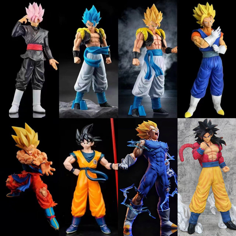 Dragon Ball Goku Figure Model Super Saiyan Gogeta Vegeta Battle Damaged Comic Anime Doll Peripheral Dragon Ball Goku Figure Model Super Saiyan Gogeta Vegeta Battle Damaged Comic Anime Doll Peripheral