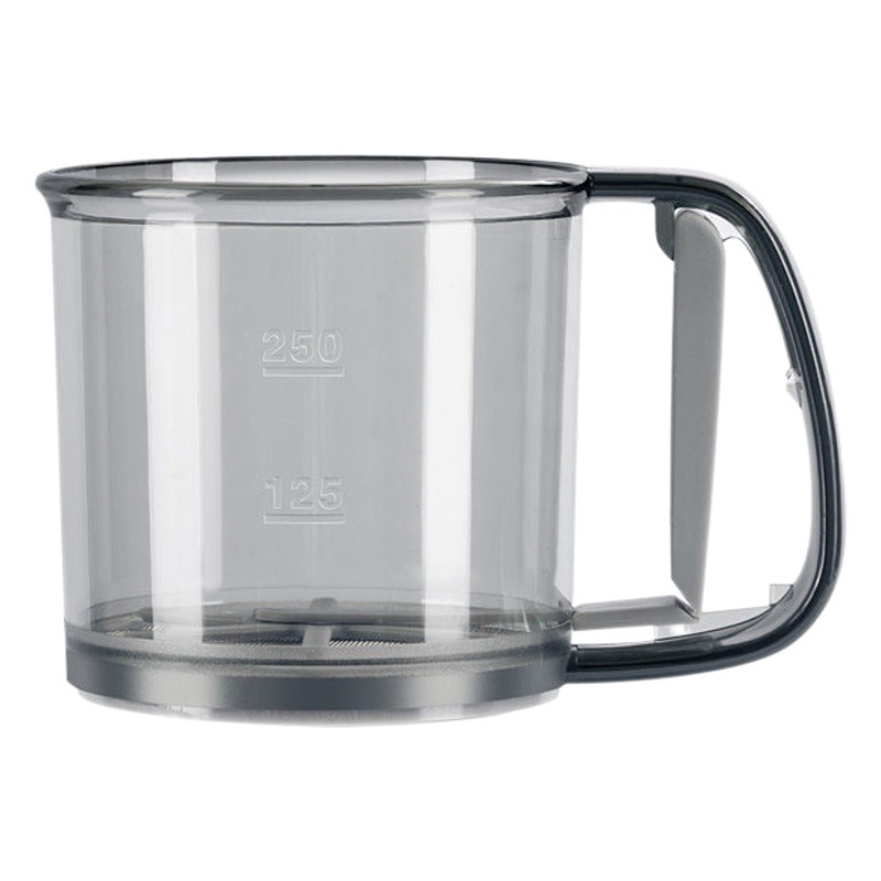 Plastic flour sieve semi-automatic handheld flour sieve baking tool hand pressure cake flour sieve filter screen