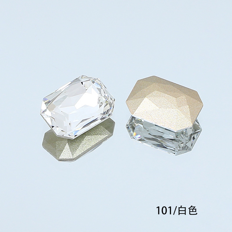 東洲クリスタル14*10長方形八角形ネイルアート尖底ラインストーンK9ガラスラインストーンDIY装飾品アクセサリー衣料品材料|undefined