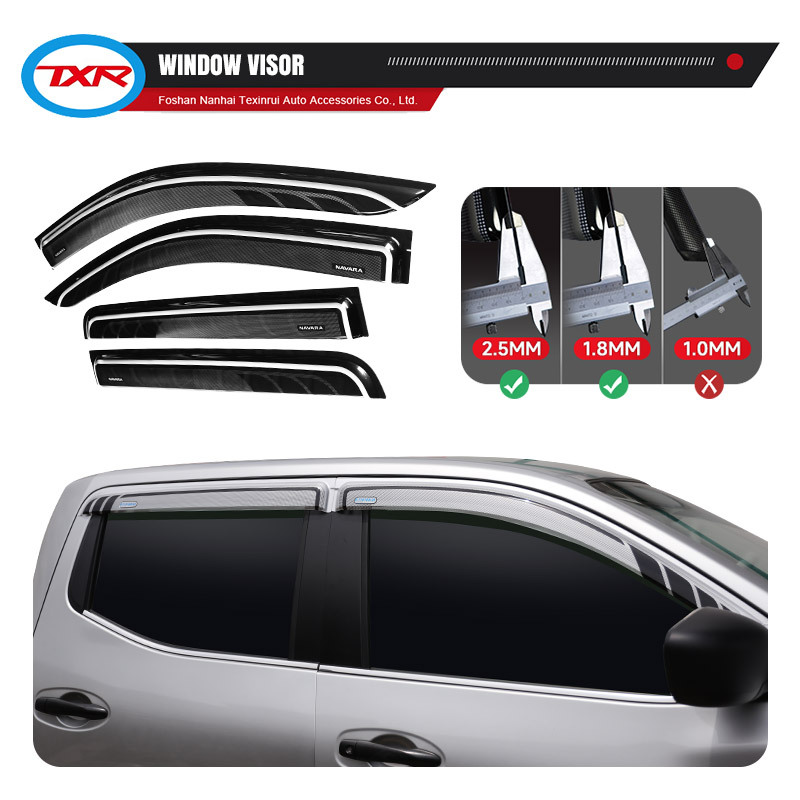 Viseras para Ventanas TXR Compatibles con Nissan Navara Frontier