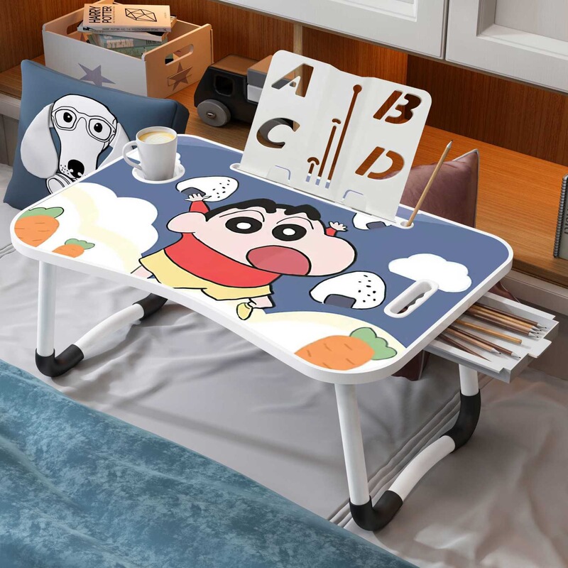 Computer Desk Bed Folding Small Table Lazy Desk Student Dormitory Study Writing Desk Children's Bay Window Bedroom Table