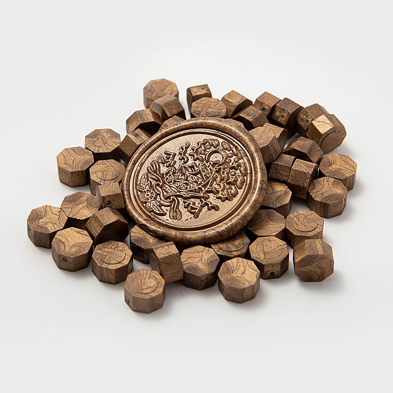 Cera de pintura al fuego, juego completo de sellos de pintura al fuego, octogonal, transparente, colorido, bolsa de colores mezclados, cera, venta al por mayor barata