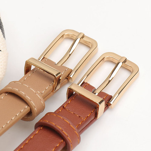 Ladies Belt New Fashion Casual Belt for Women Versatile High-End Simple Ins Style Belt for Jeans Wholesale