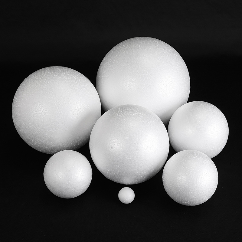 White round styrofoam ball from foam for early age