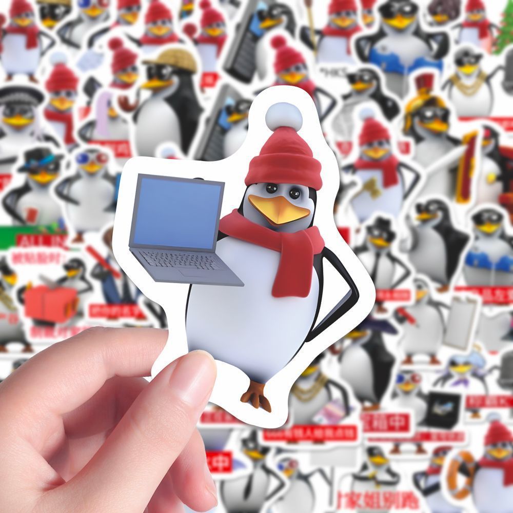 216张企鹅表情包贴纸谁能拒绝企鹅搞笑抽象表情包手机桌面装饰贴
