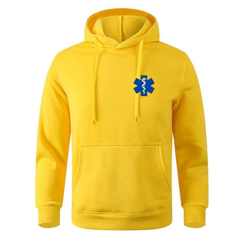 EMT ambulance Printing Hoodies Mens Personality Fashion Hood