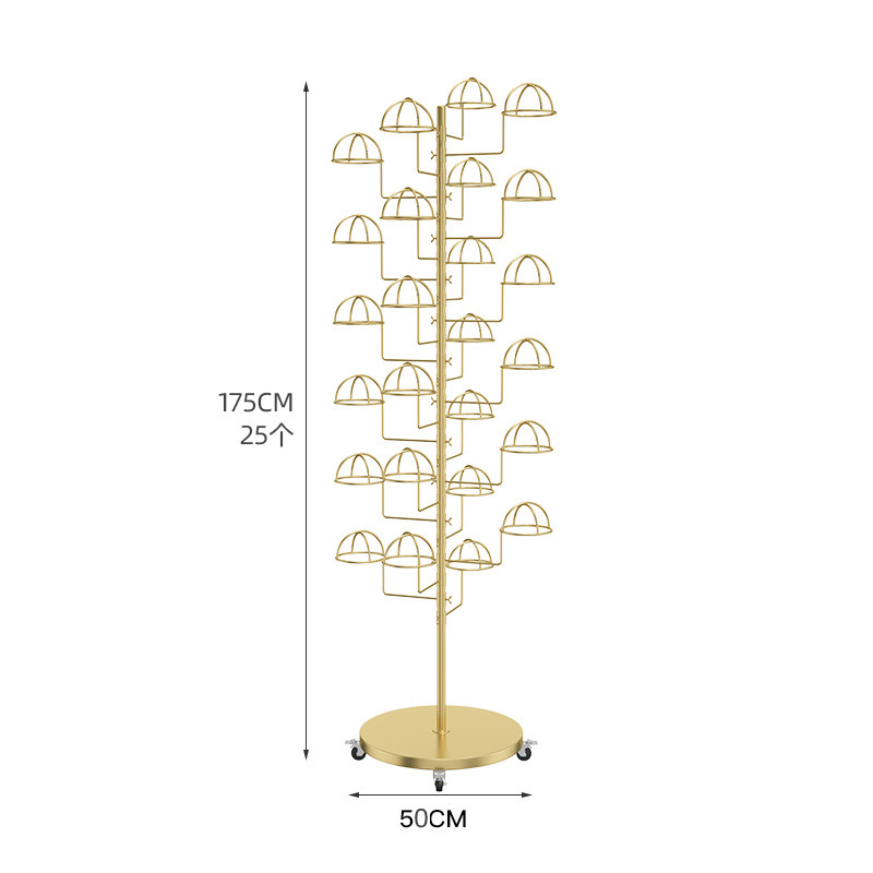 25개의 이동식 캡 홀더가 있는 볼드한 나노 골드