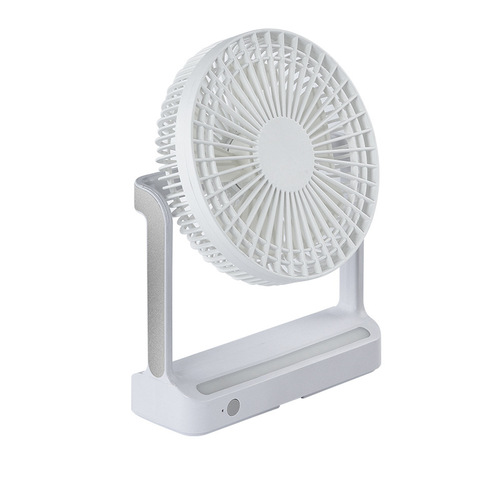 Desktop 6-inch small fan rotating shaking head wall-mounted ceiling fan night light camping kitchen mini cold air small table fan