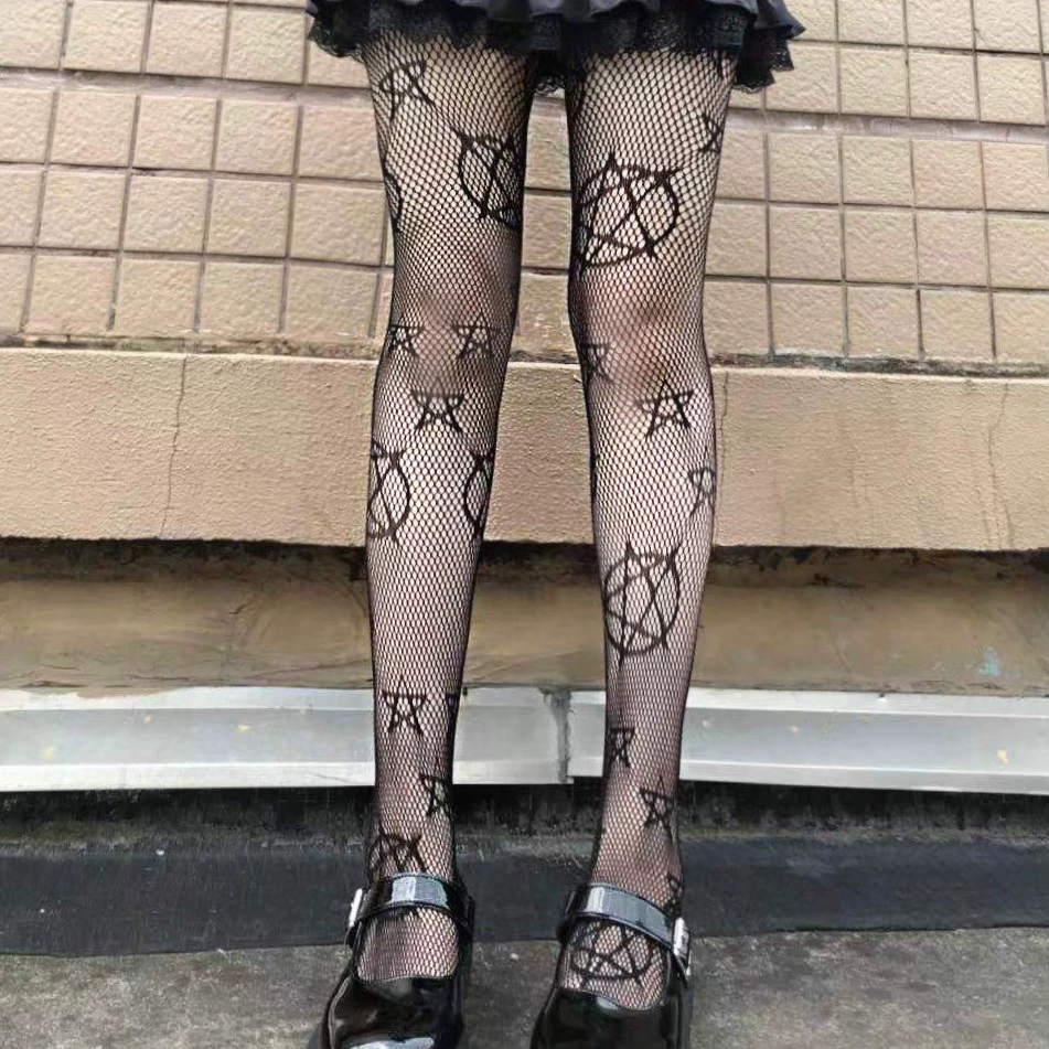 Магическая белая рыбацкая сеть, колготки, в Lolita стиле