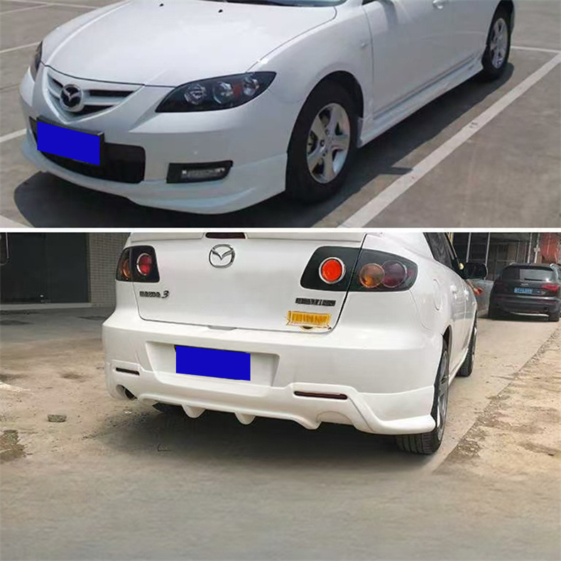Suitable for Mazda 3 Small Body Kit Modification, 2010-2014 Mazda 3 Large Body Kit M3 Front Lip, Side Skirts, Rear Lip, Rear Wing