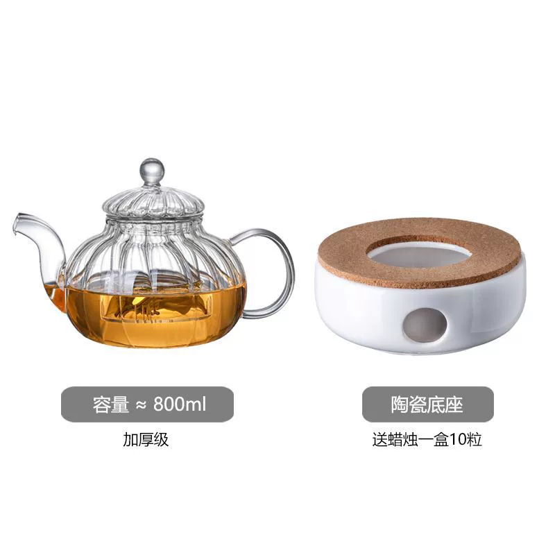 Tea set, teapot, glass tea cup, filter