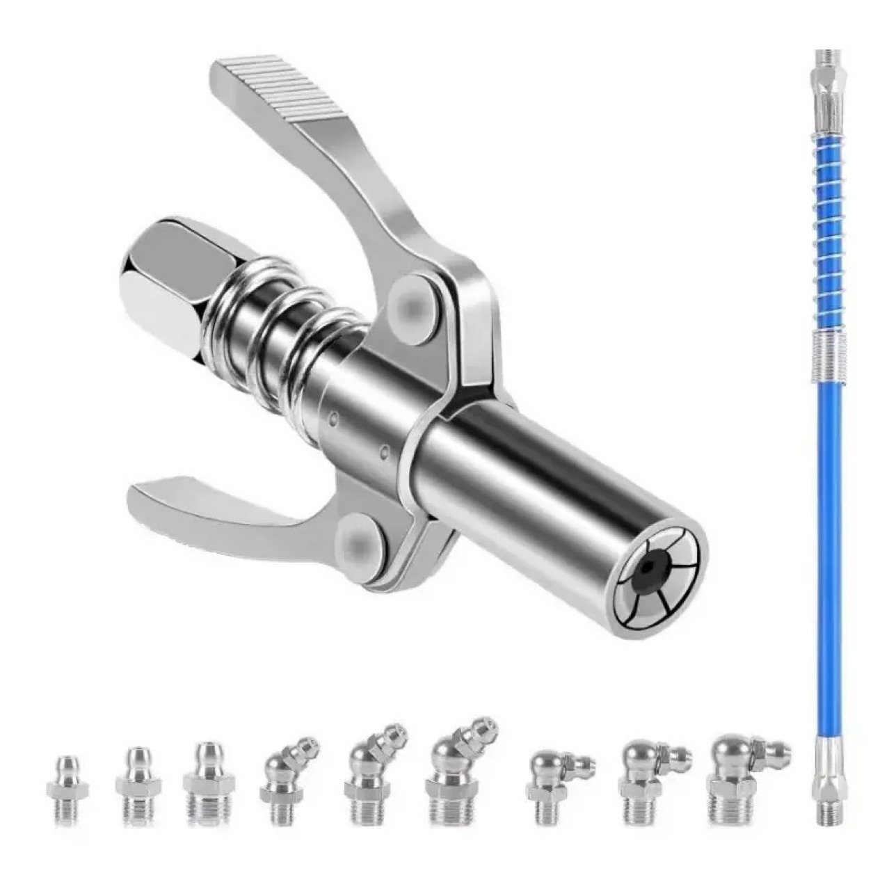 厂家批发高压双柄锁钳式黄油枪嘴二代更新款更耐用更省力