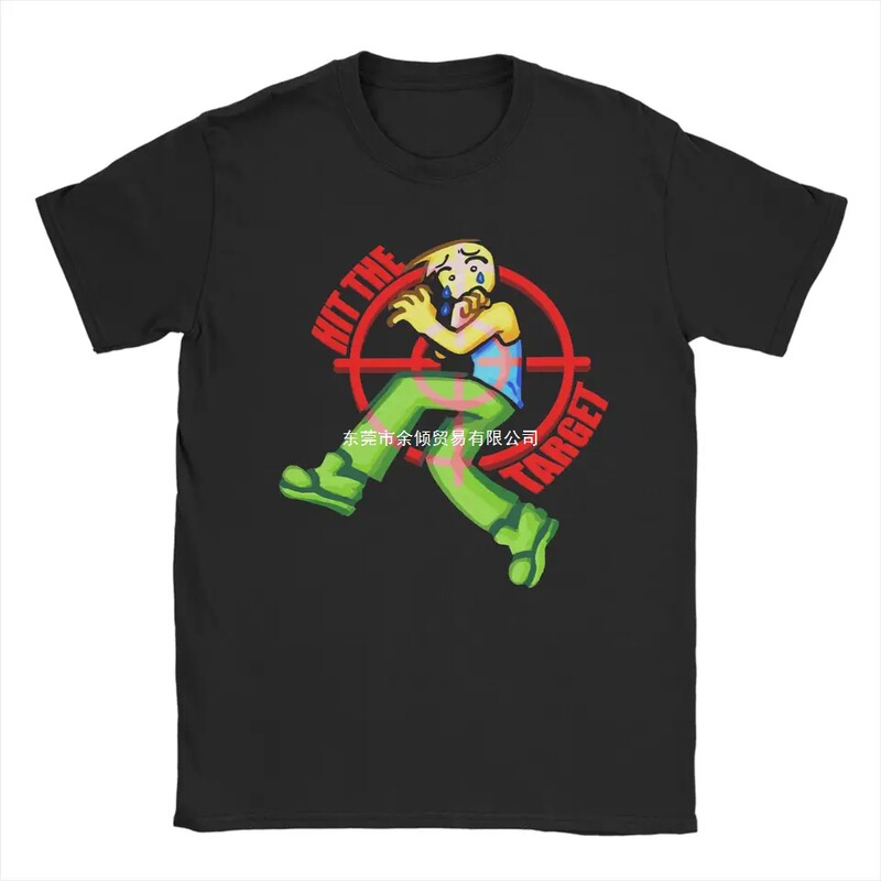 Novelty Abandoned Strike Novice T-Shirt Men's Round Neck Pure Cotton T-Shirt Short Sleeve T-Shirt Printed Top