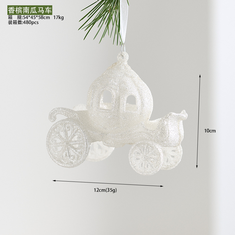 Colgante acrílico blanco polvo brillante colgante de Navidad pequeña estrella explosiva instrumento pequeño colgante de nieve decoración de Navidad