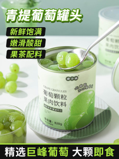 Kyoho Grape Canned Candy Fruit Pulp Peel and Fleshy Green Milk Tea Shop Baking Ingredients Household Instant