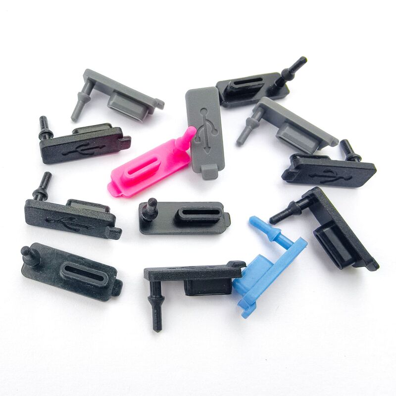 6*16 USB Silicone Plug Typec Dustproof Plug Type-C Silicone Dustproof Cover Rubber Charging Port Dustproof Plug in Stock
