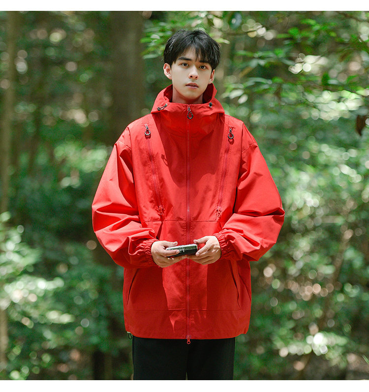 Autumn New Outdoor Mountaineering Clothing Waterproof Stormtrooper and Women's Same Style Multi Zipper workwear Jacket_voghion.com