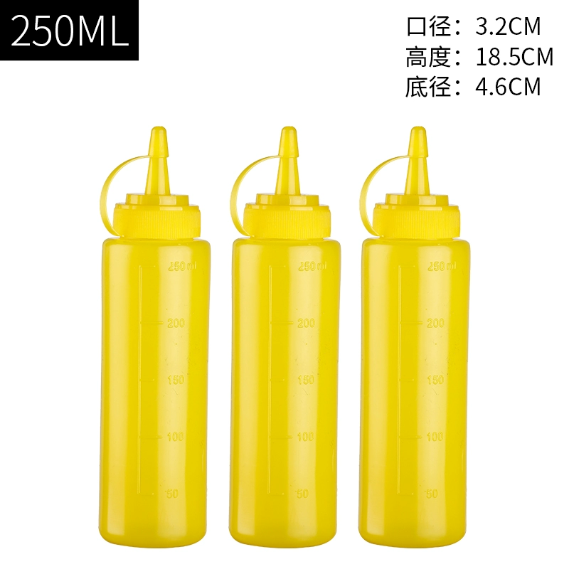 Бутылка для соуса ID3L, пластиковая, бытовая, с острым горлышком, для масла, кухонная бутылка для приправ, банка для томатов, банка для салата