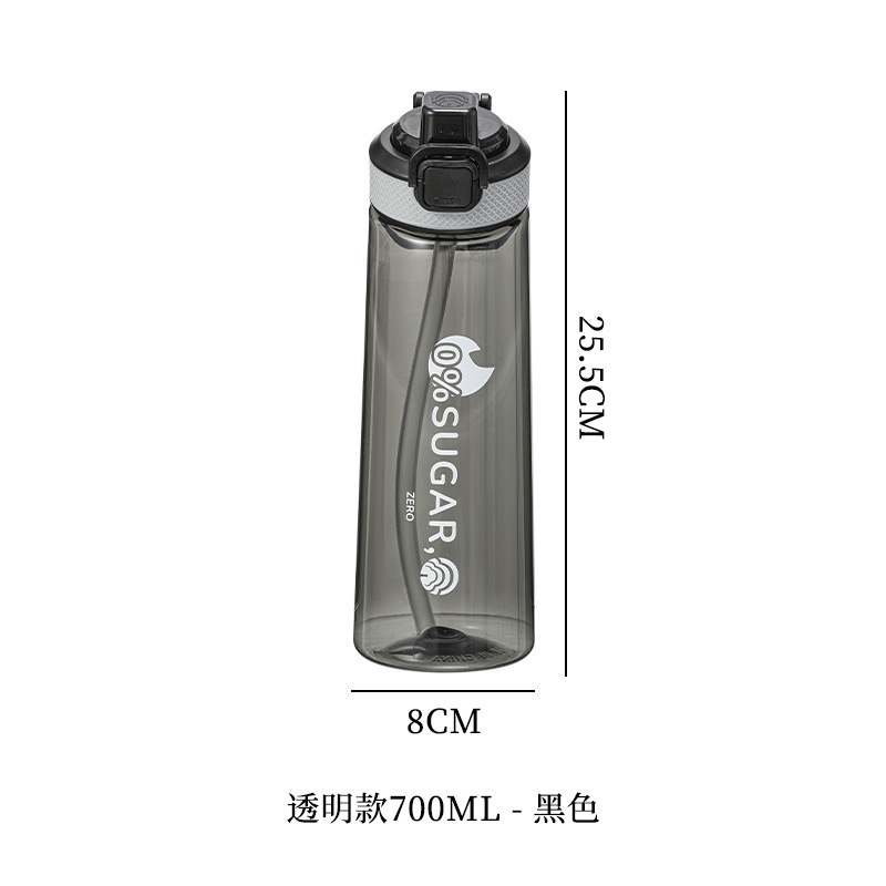 新款玩味环tritan香味杯0糖0卡萃香氛吸管双色渐变塑料水杯神器|undefined